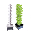 DIY Green Garden 15-Layer Vertical Hydroponic Tower – 45 Plant Sites with Pump & Movable Water Tank